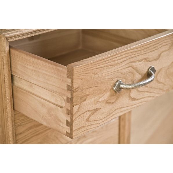 Rosy Brown French Retreat 5 Drawer Wellington Chest - Oak - FRBS3