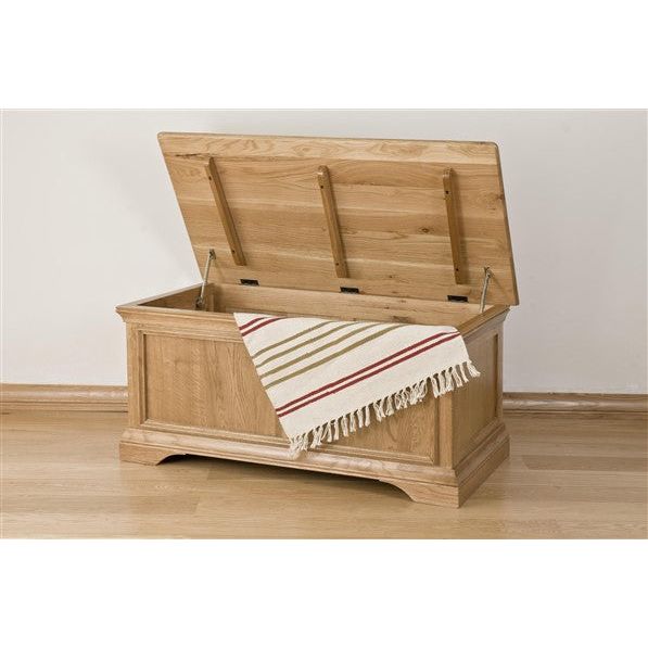 Rosy Brown French Retreat Blanket Box - Oak - FRBB1-