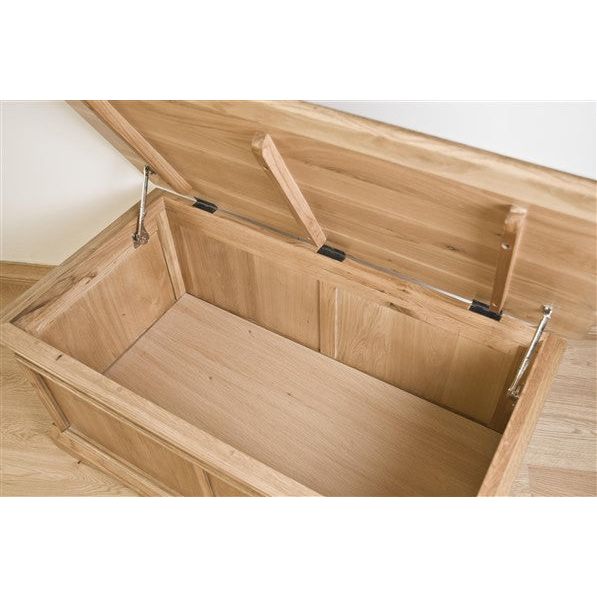 Rosy Brown French Retreat Blanket Box - Oak - FRBB1-
