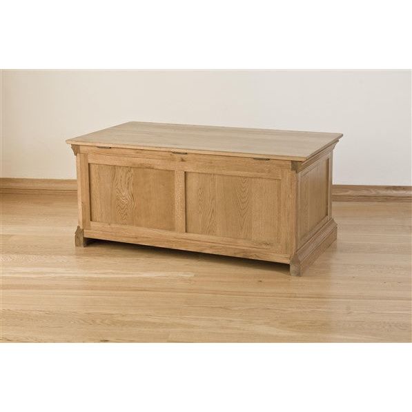 Rosy Brown French Retreat Blanket Box - Oak - FRBB1-
