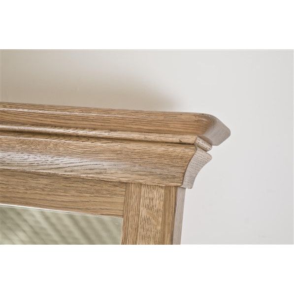 Gray French Retreat Cheval Mirror - Oak - FRCM1
