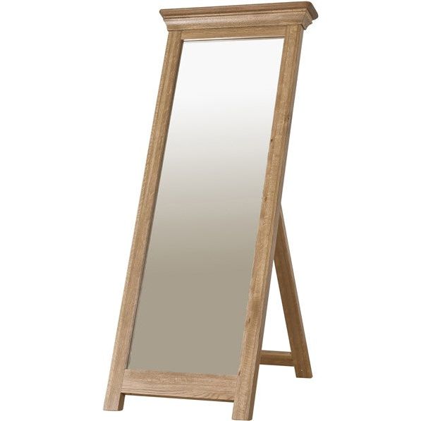 Rosy Brown French Retreat Cheval Mirror - Oak - FRCM1