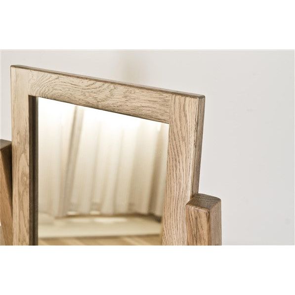 Light Gray French Retreat Dressing Table Mirror - Oak - FRDTM1