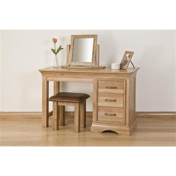 Light Gray French Retreat Dressing Table - Oak - FRDT1-