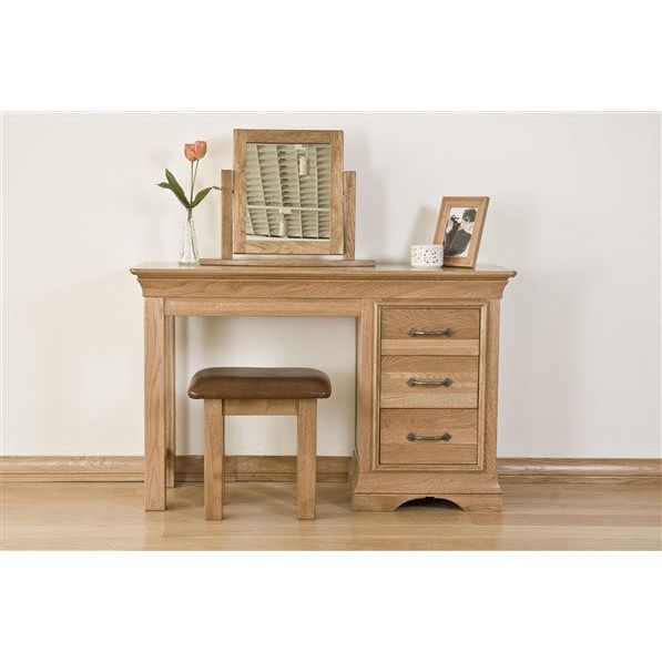 Light Gray French Retreat Dressing Table - Oak - FRDT1-
