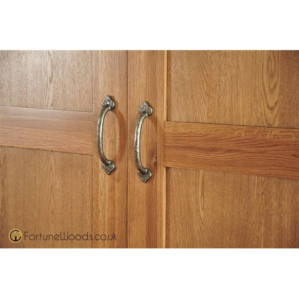 Sienna French Retreat Triple Wardrobe with Drawers - Oak - FRW3