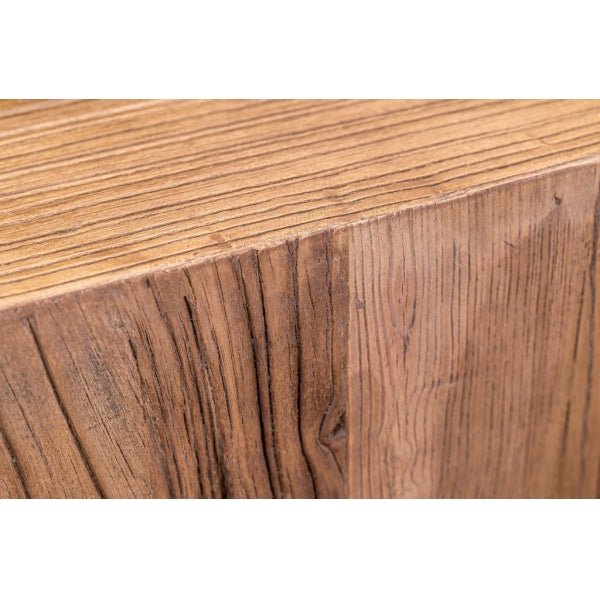 Rosy Brown Living Chic Reclaimed Elm Square Lamp/Side Table - LCT35