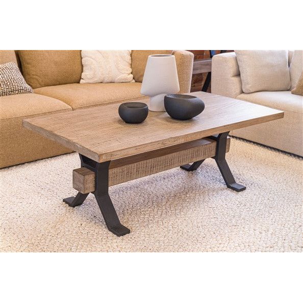 Gray Manhattan Reclaimed Pine Coffee Table - MHT18