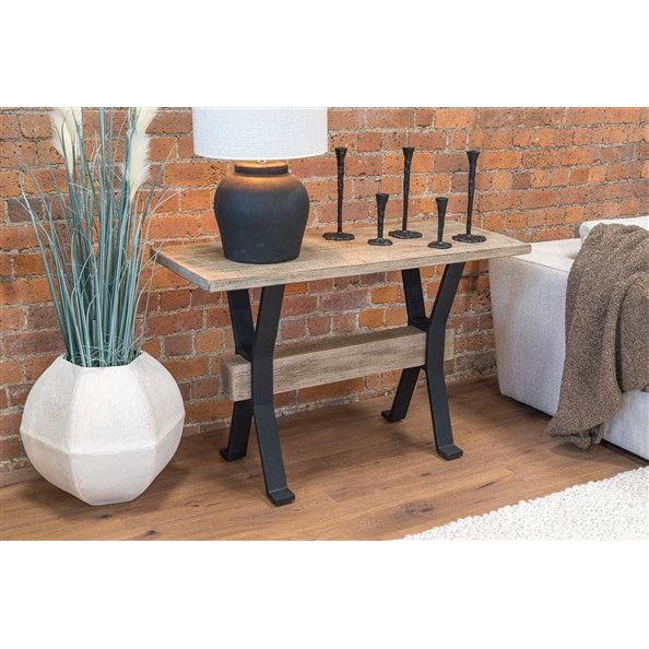Dim Gray Manhattan Reclaimed Pine Console/Hall Table - MHT20
