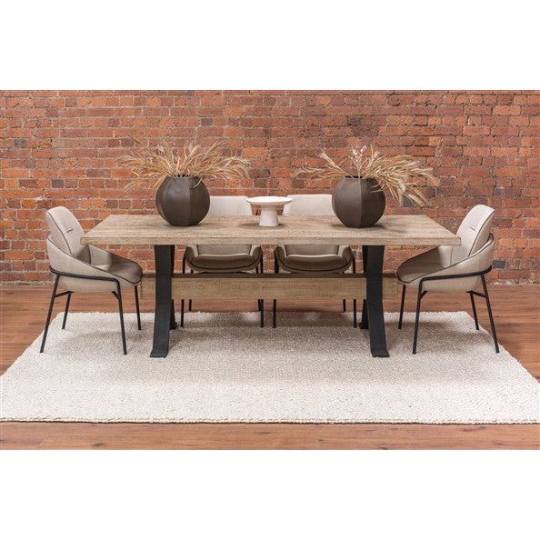 Rosy Brown Manhattan Reclaimed Pine Dining Table - MHT07