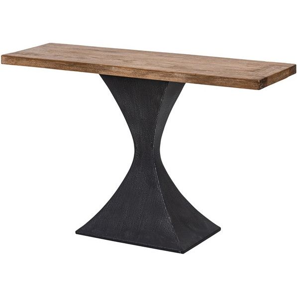 Dark Slate Gray Timeless Bend Reclaimed Pine Console/Hall Table - TBT20