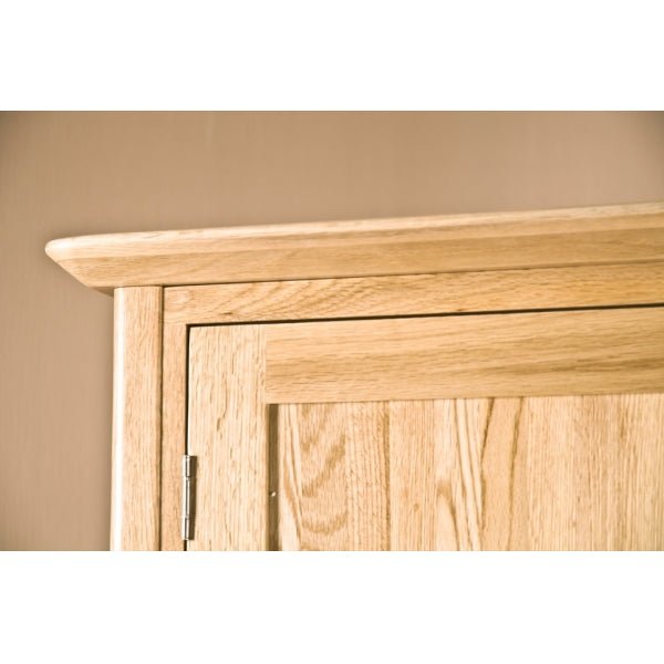 Tan Tranter Origins Oak 2 Door 1 Drawer Wardrobe - TNW30