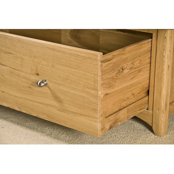 Dark Khaki Tranter Origins Oak 2 Door 1 Drawer Wardrobe - TNW30