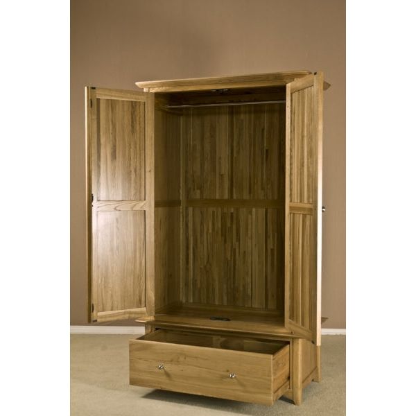 Sienna Tranter Origins Oak 2 Door 1 Drawer Wardrobe - TNW30