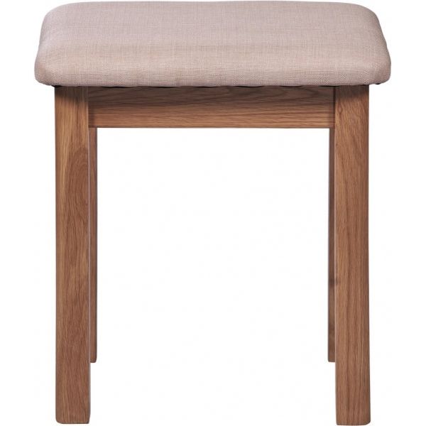 Dim Gray Tranter Origins Oak Dressing Table Stool - TNS10