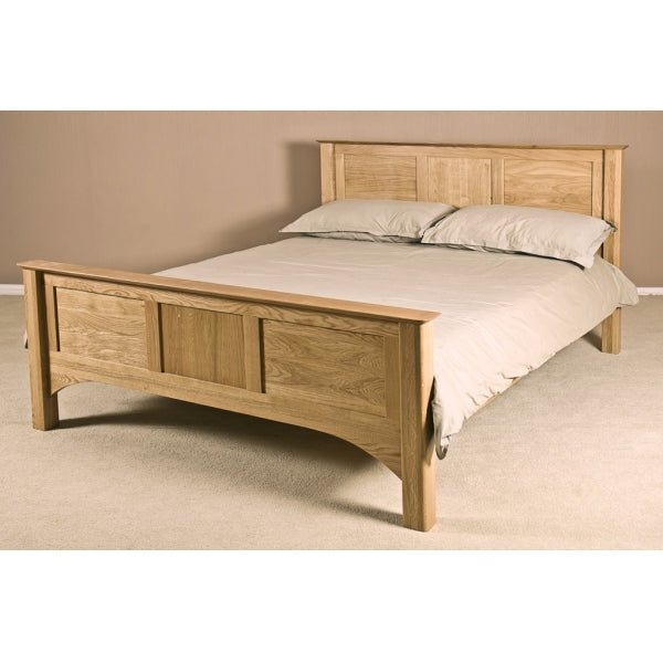 Tan Tranter Origins Oak High Foot End Bedframe