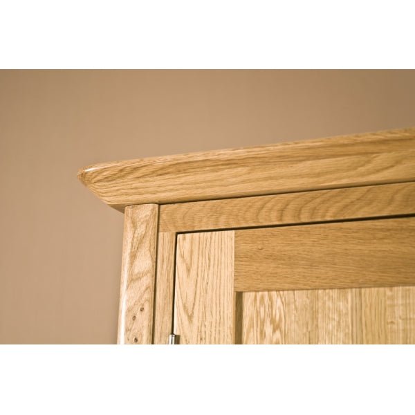 Dark Khaki Tranter Origins Oak Tripple Wardrobe with Drawers - TNW50